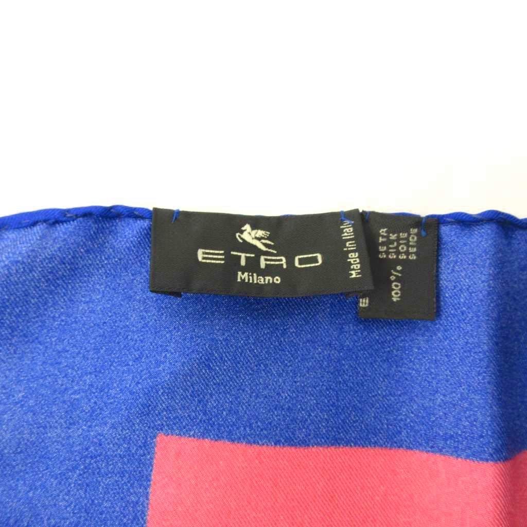 エトロ ETRO 美品 スカーフ 2点セット ドット 総柄 シルク マルチ