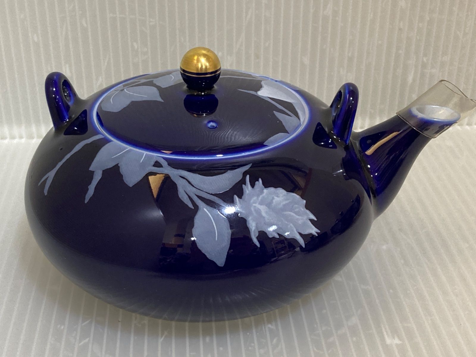 未使用・新品 手作り陶器ボウル 5個セット MMJC4 ◇未使用品！！◇ 香蘭社 ルリ白ばら 蓋付茶器揃 急須 湯呑 5客