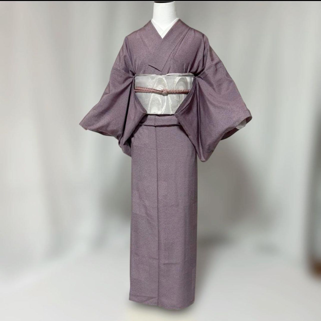 単衣 正絹 江戸小紋 フルセット 未使用近い 美品 夏帯 単衣対応小物