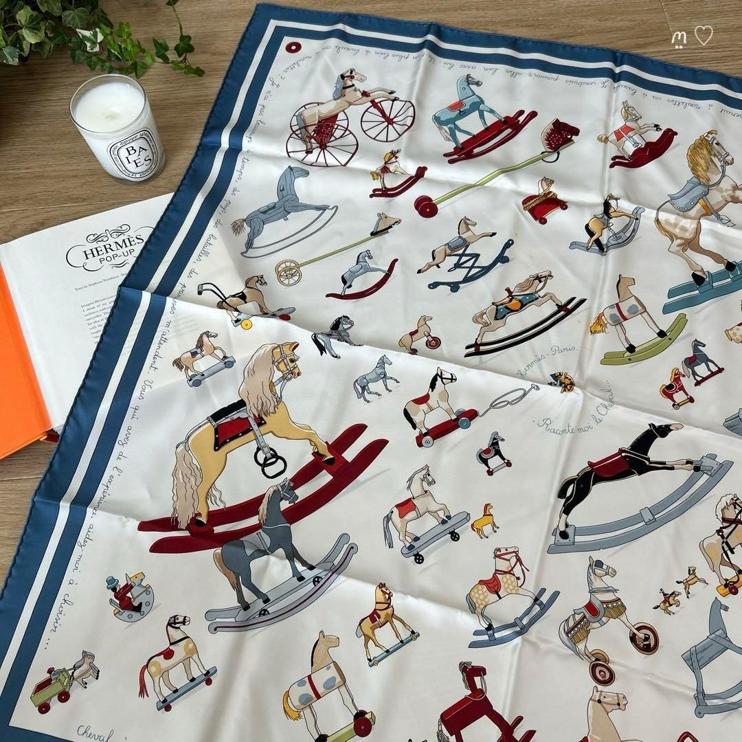 HERMES エルメス カレ90 お馬の話をして シルクスカーフ ホース