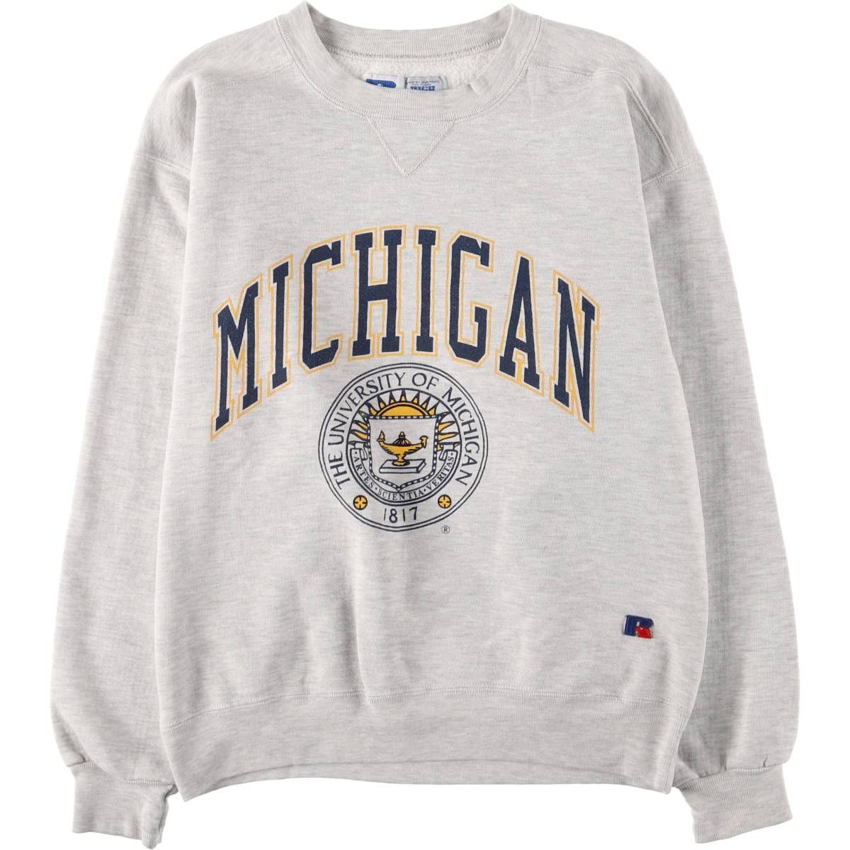 古着 90年代 ラッセル Russell HIGH COTTON MICHIGAN ミシガン大学 