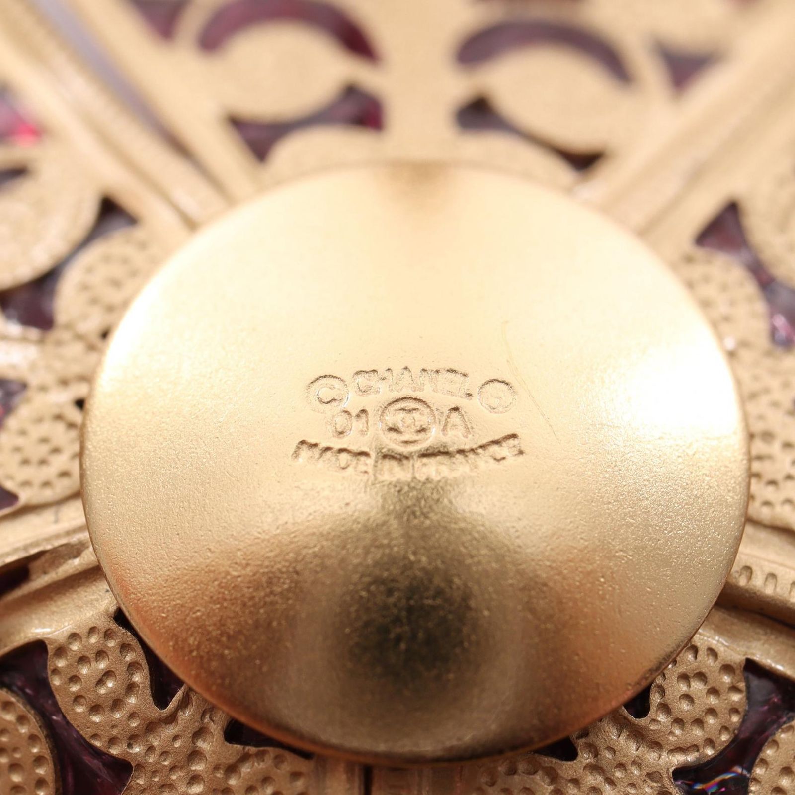 シャネル CHANEL ブローチ カメリア ココマーク 01A GP（ゴールド 