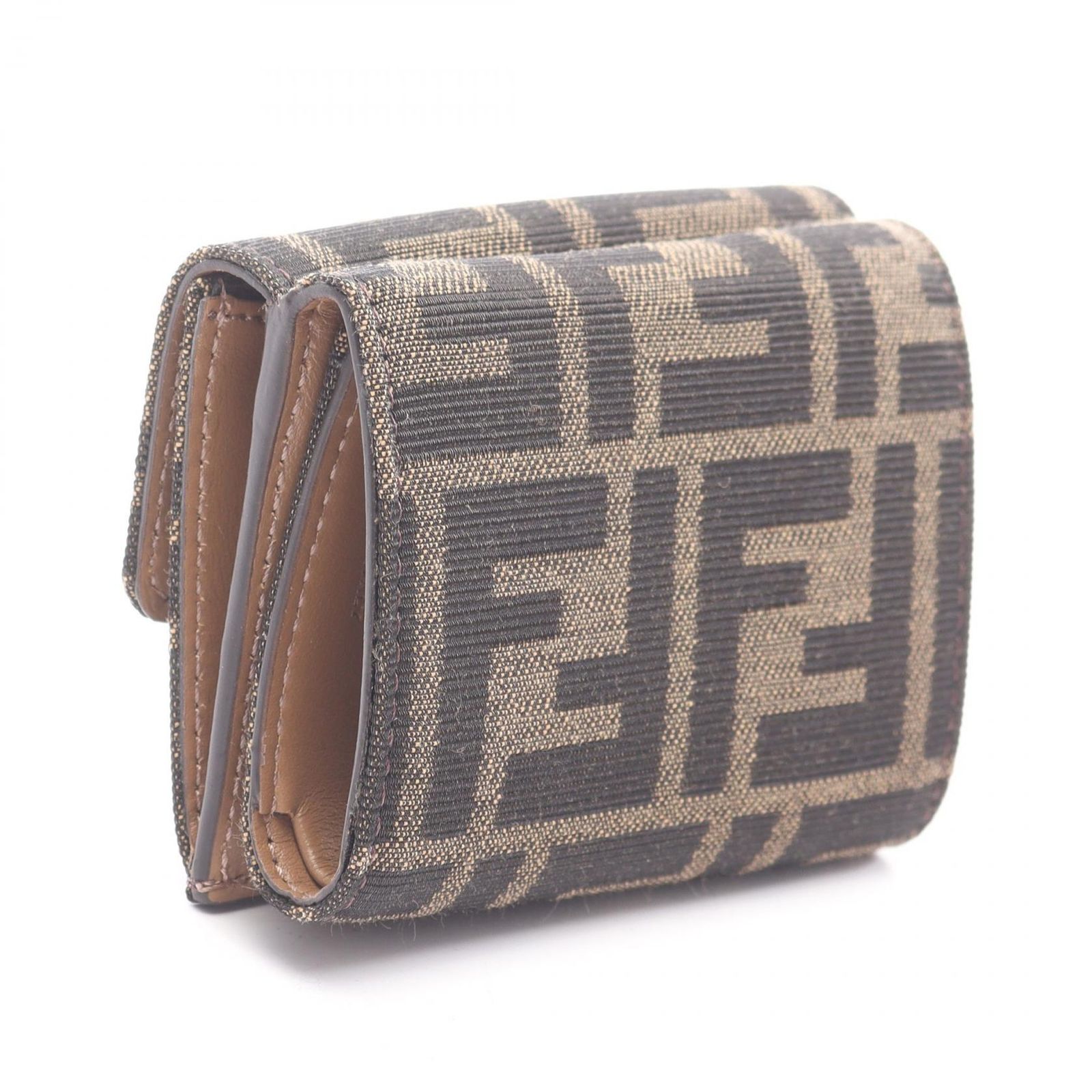 フェンディ FENDI 三つ折り財布 バゲット ズッカ 8M0395A98PF0A6E