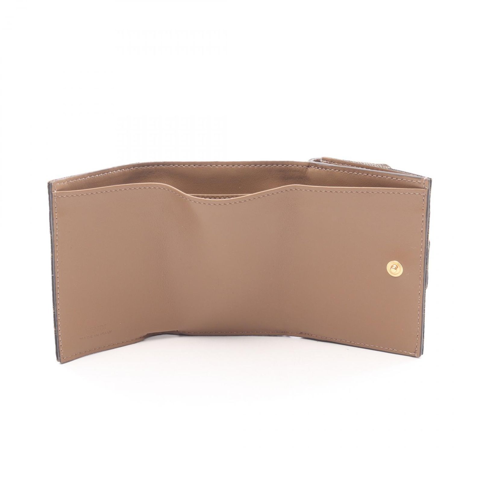 フェンディ FENDI 三つ折り財布 バゲット ズッカ 8M0395A98PF0A6E