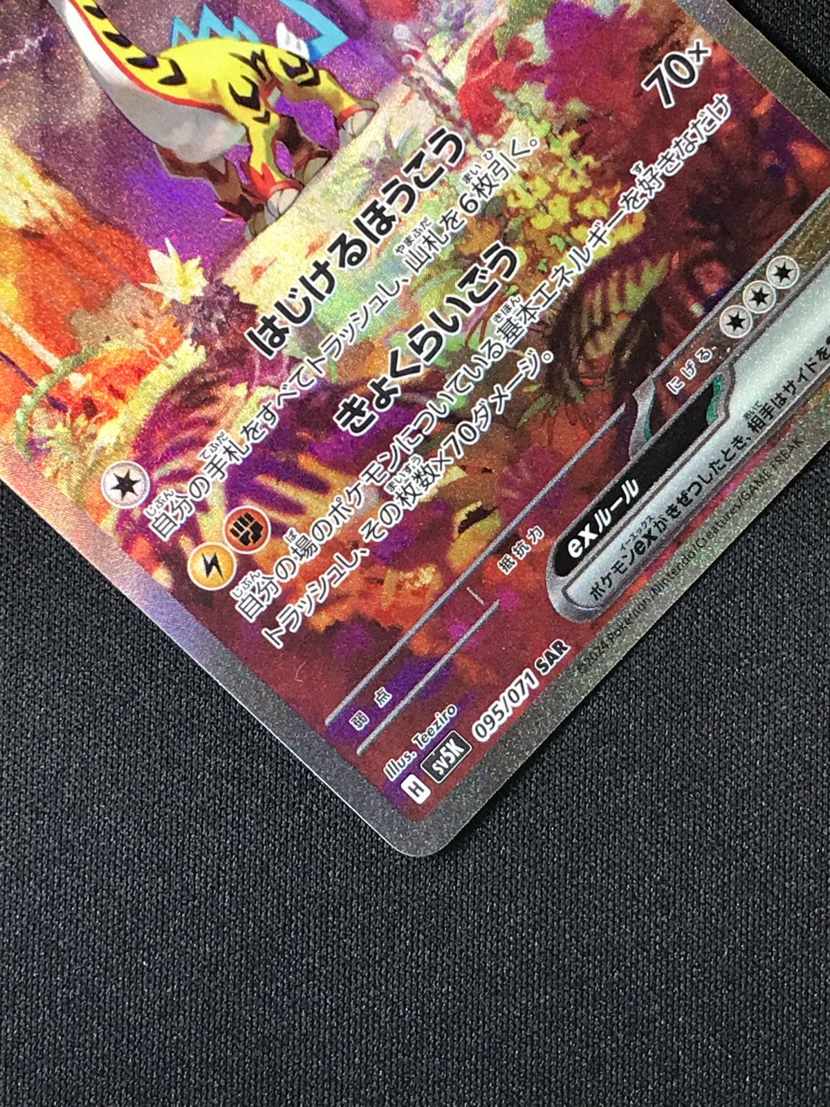 ポケモンカードゲーム ポケカ タケルライコex SAR SV5K-095 SV5K 拡張