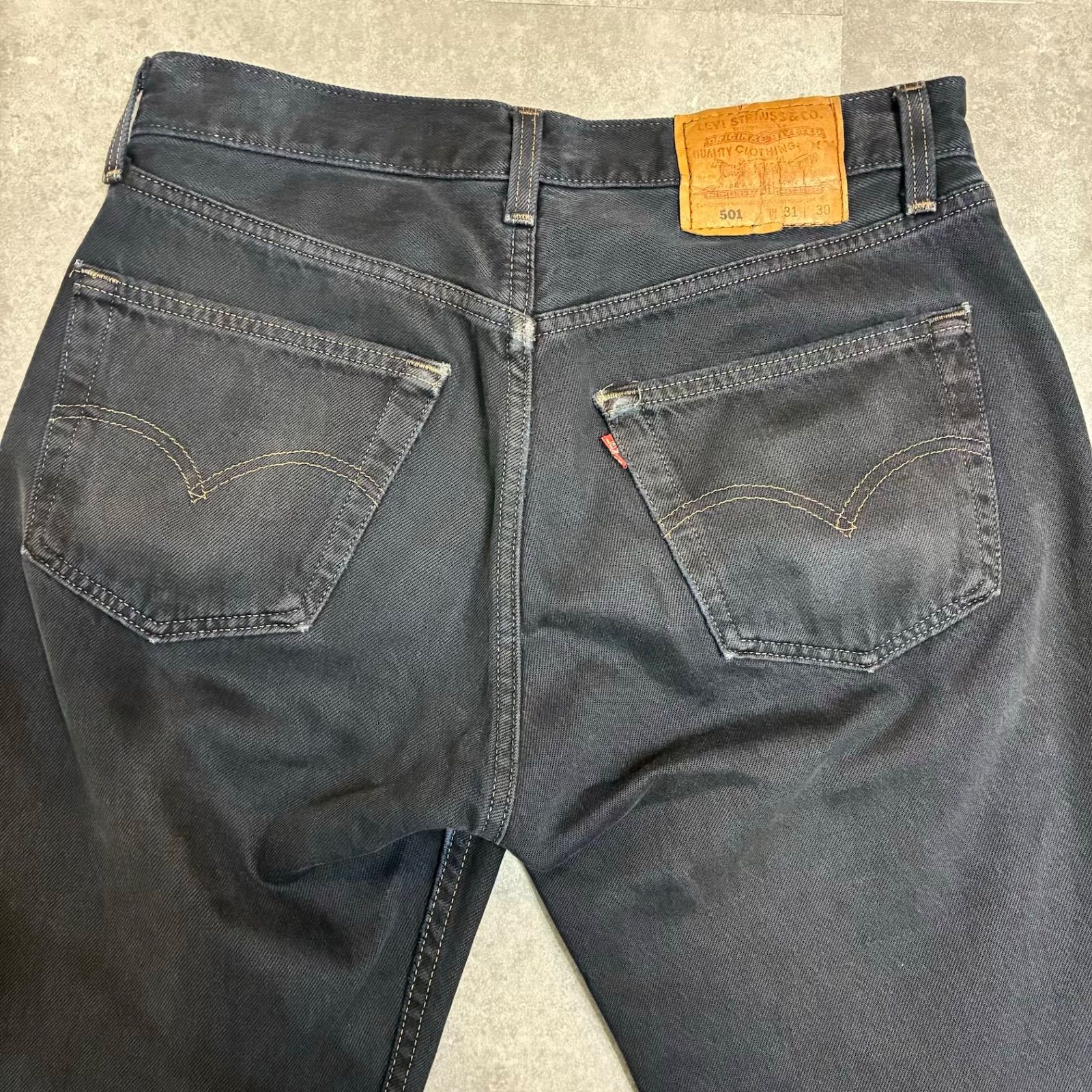 90s LEVIS 501 サルファブラック 米国製 W31 後染め 黒 - メルカリ