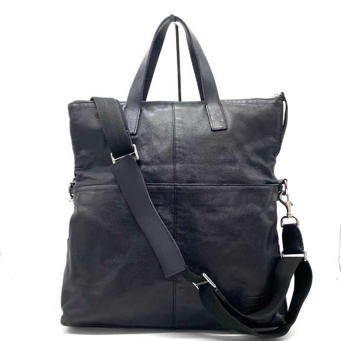 【中古】COACH コーチ ロゴ 2way レザー ハンド ショルダー バッグ fY11261A