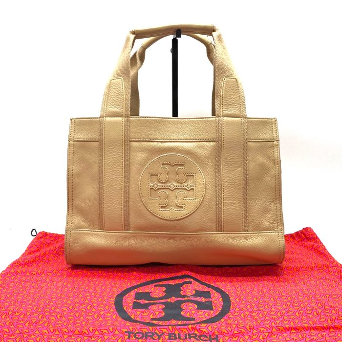 【中古】TORRY BURCH トリー バーチ ロゴ レザー ハンド バッグ fY11278A