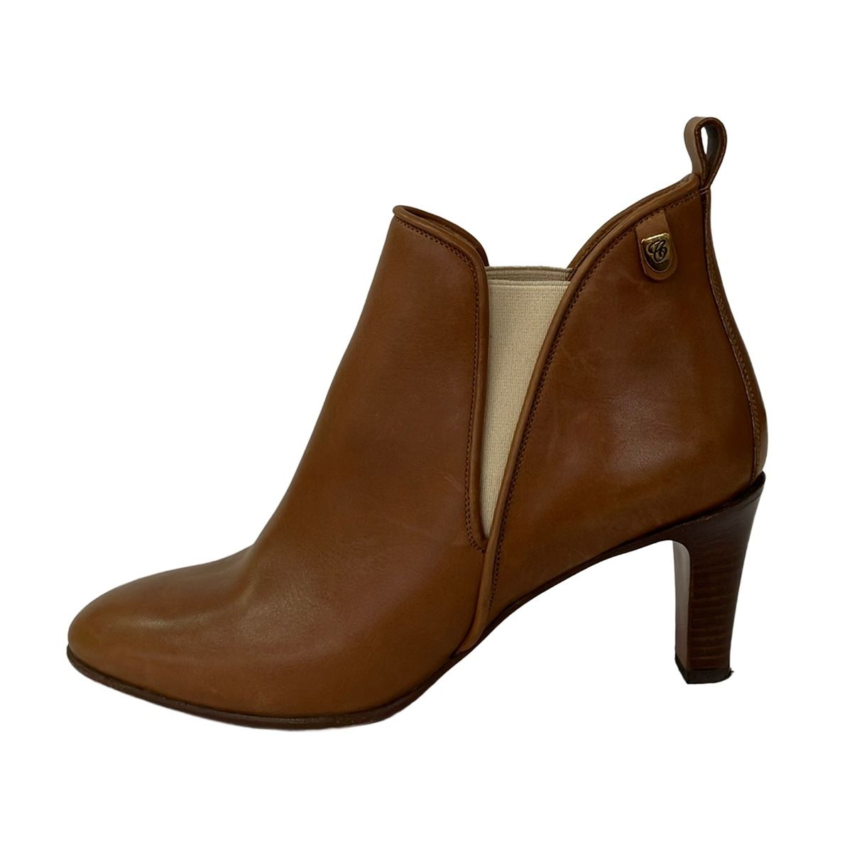 Chloe(クロエ) ブーティ 39 1/2 レディース - ブラウン サイドゴア