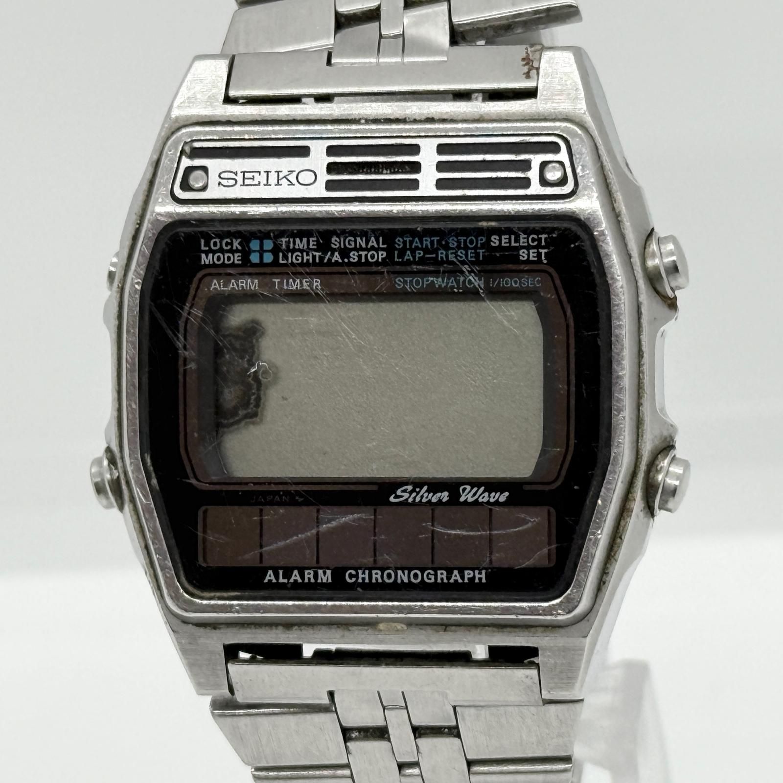 希少 セイコー デジタル クォーツ クロノグラフ A258-5000 良品 動品 