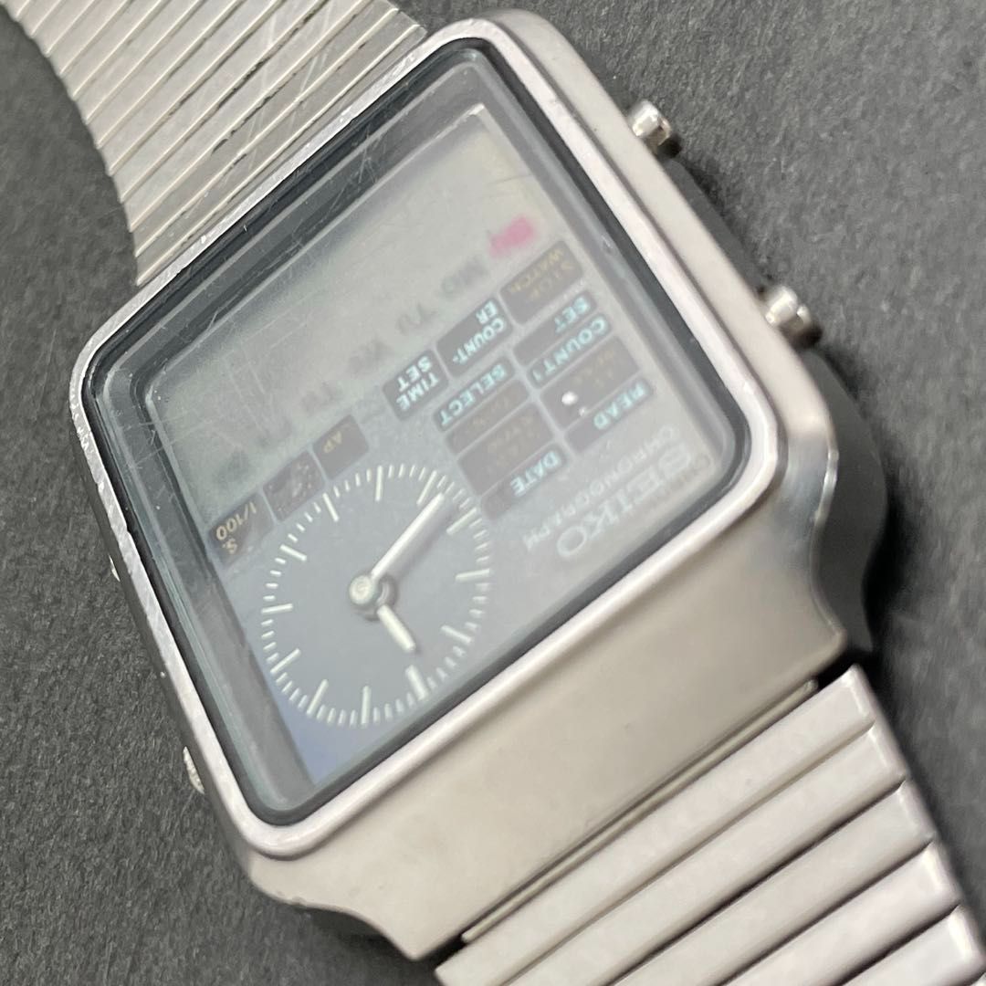 美品　SEIKO H127-5000 クロノグラフ デジアナ ツインカウンター SEIKO H127-5000 デジアナ アナデジ CHRONOGRAPH クロノグラフ
