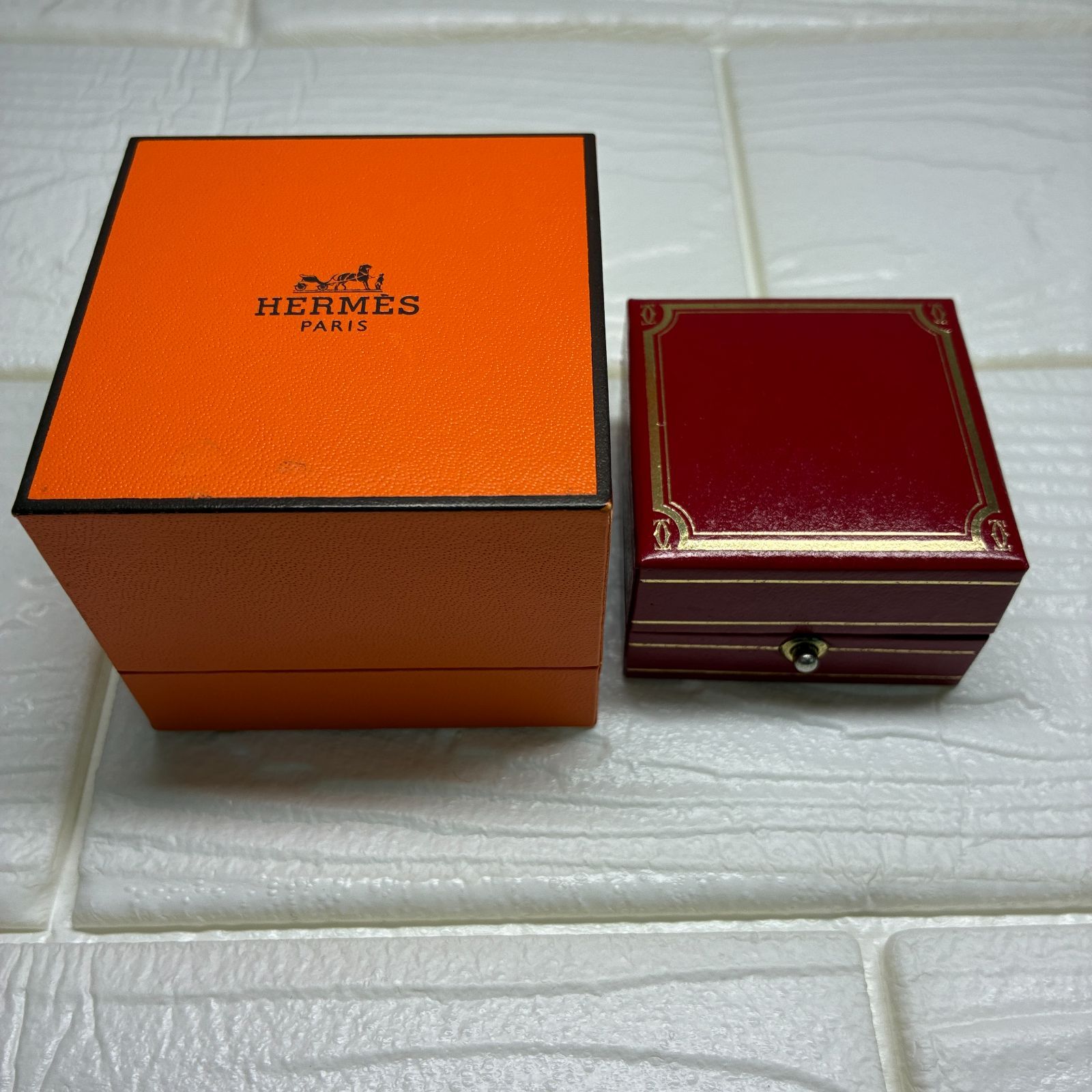 S484 カルティエ エルメス ジュエリーリングケース セット 263599260