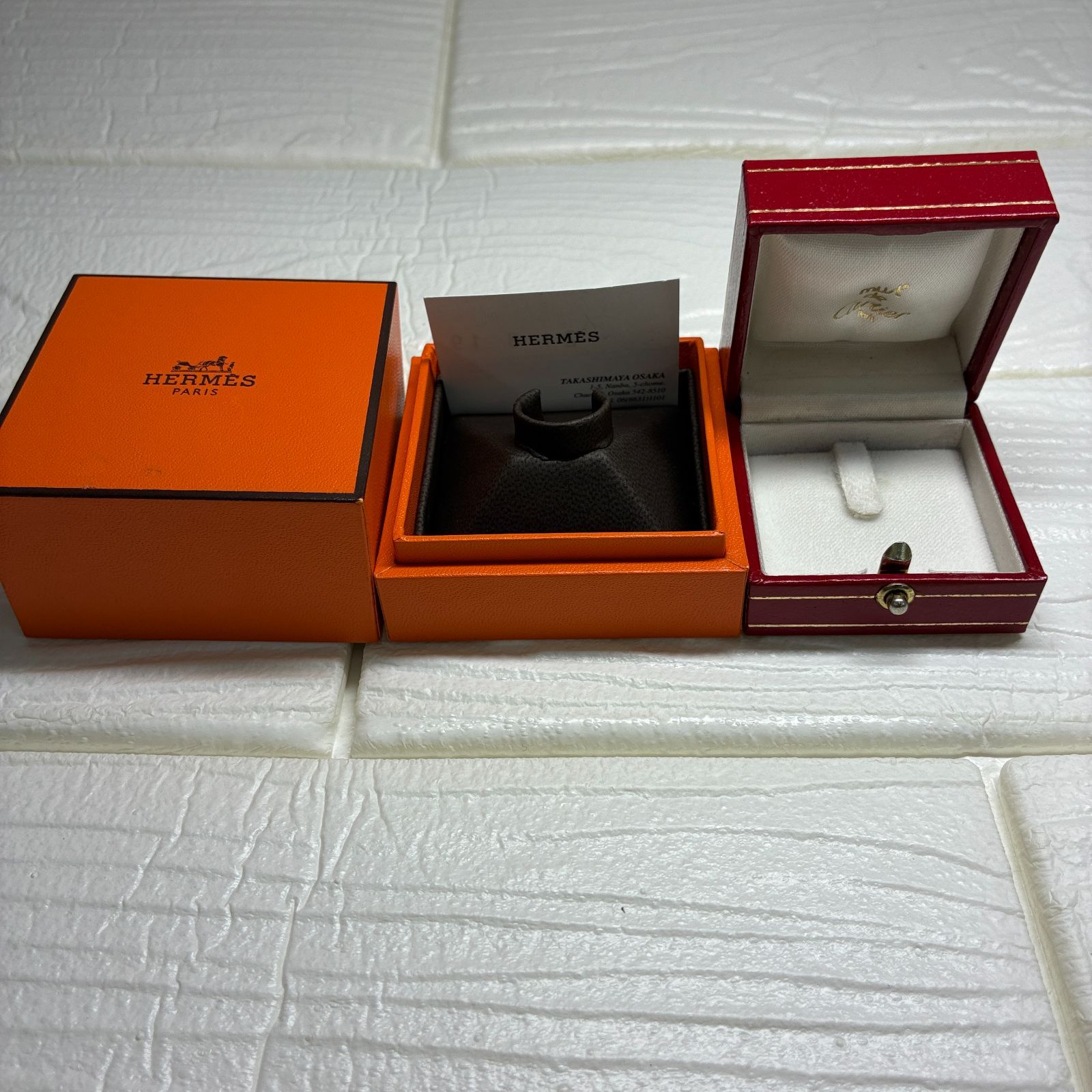 S484 カルティエ エルメス ジュエリーリングケース セット 263599260