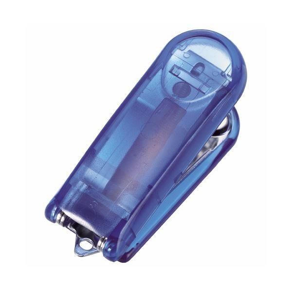 （まとめ） ライオン事務器 ミニホッチキス10枚とじ ブルー CS-10CS 1個 〔×10セット〕