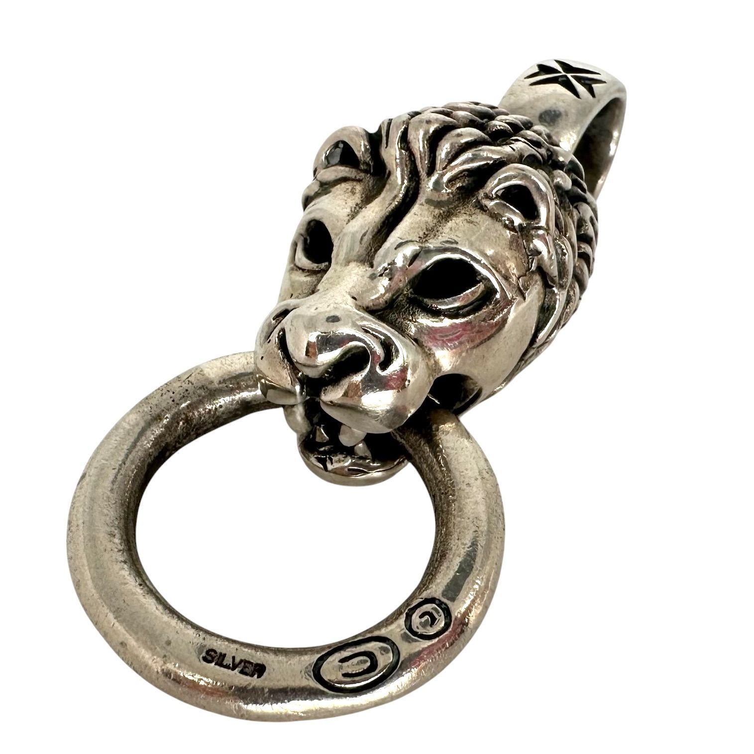 【Gaboratory】　ガボラトリー Lion head pendant ライオンヘッドペンダント ガボール アニマル ペンダント Silver925　約40.7g メンズジュエリー シルバーアクセサリー【中古】 USED-AB【9304】