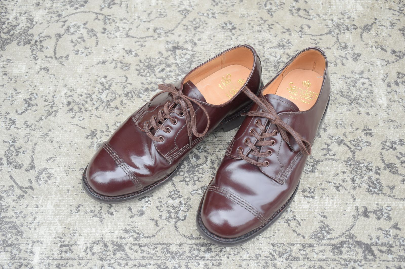 極美品】SANDERS サンダース MILITARY DERBY SHOE ミリタリーダービー