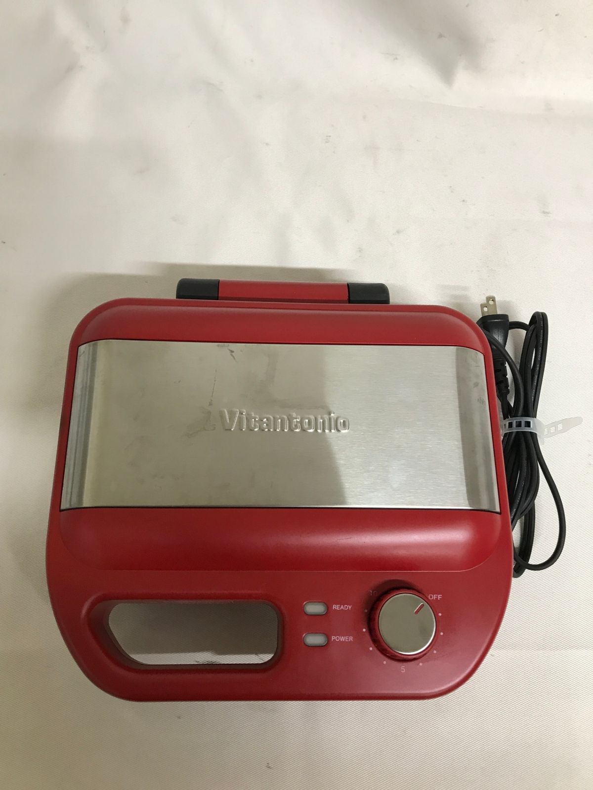 【北見市発】 ビタントニオ Vitantonio ワッフル＆ホットサンドべーカー VWH-600 2023年製 赤