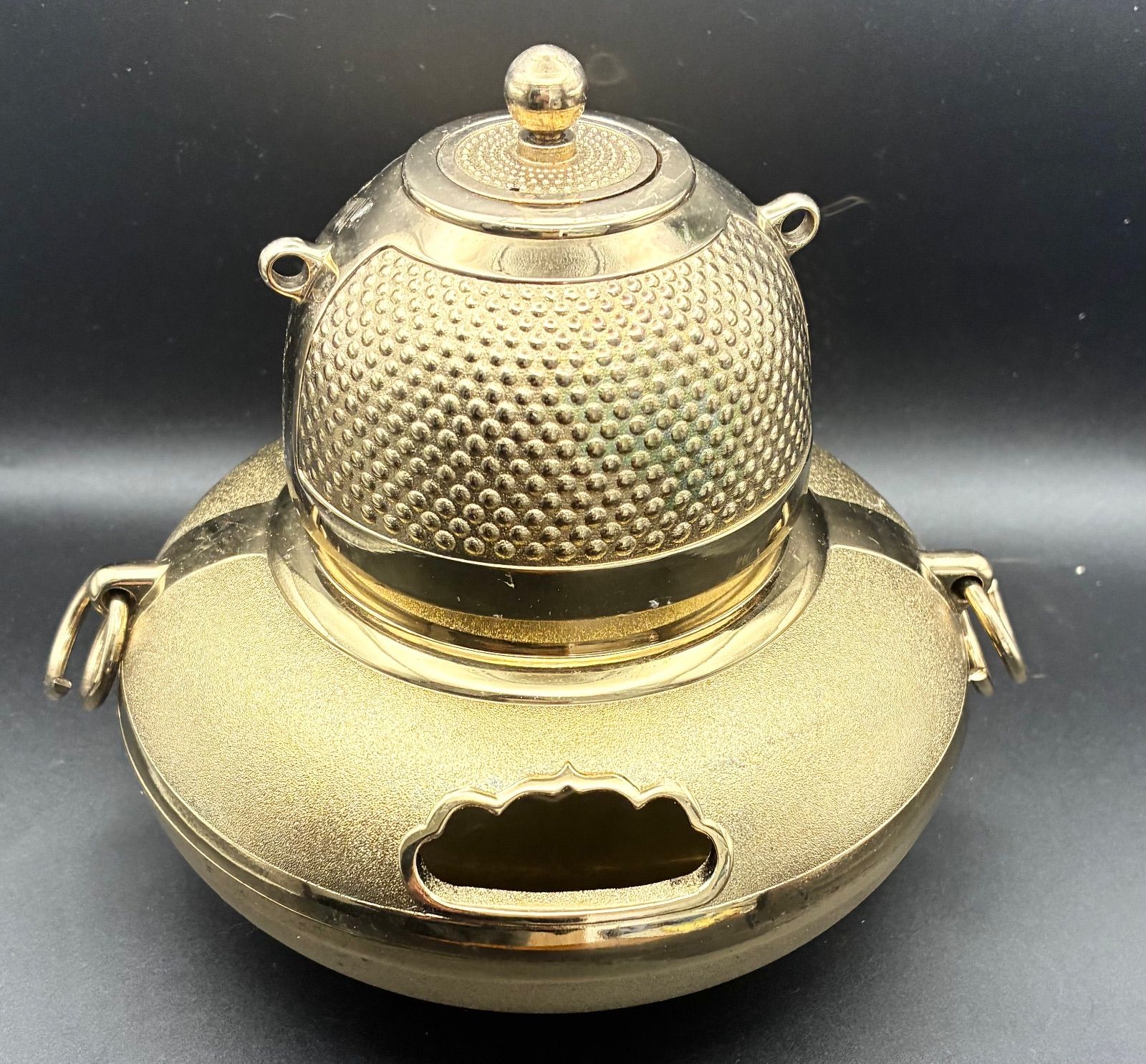 黄金茶釜 24KGP／金メッキ インテリア 置物 - メルカリ