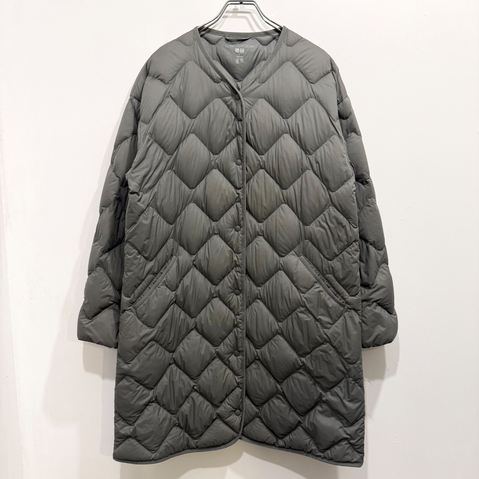 UNIQLO ユニクロ ウルトラライトダウンリラックスコート オリーブ L 