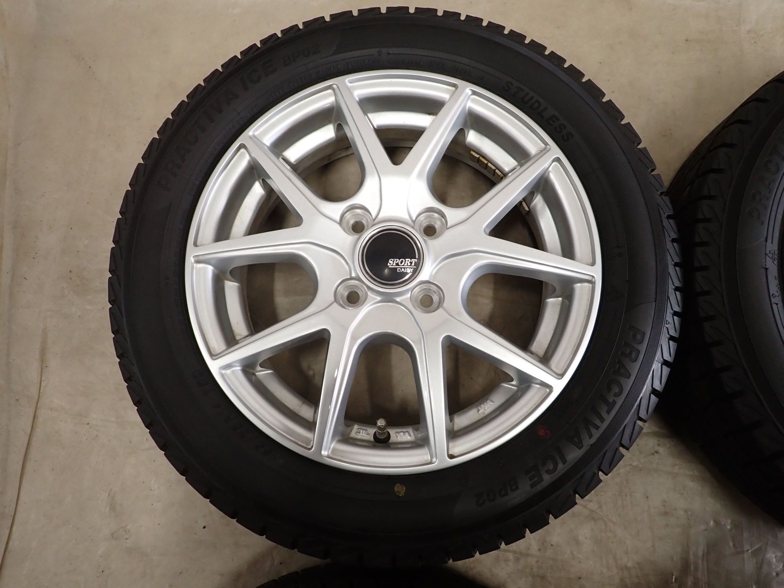 冬4本SET 会社宛 送料無料 155/65R14×4.5J 75Q ヨコハマ PRACTIVA ICE