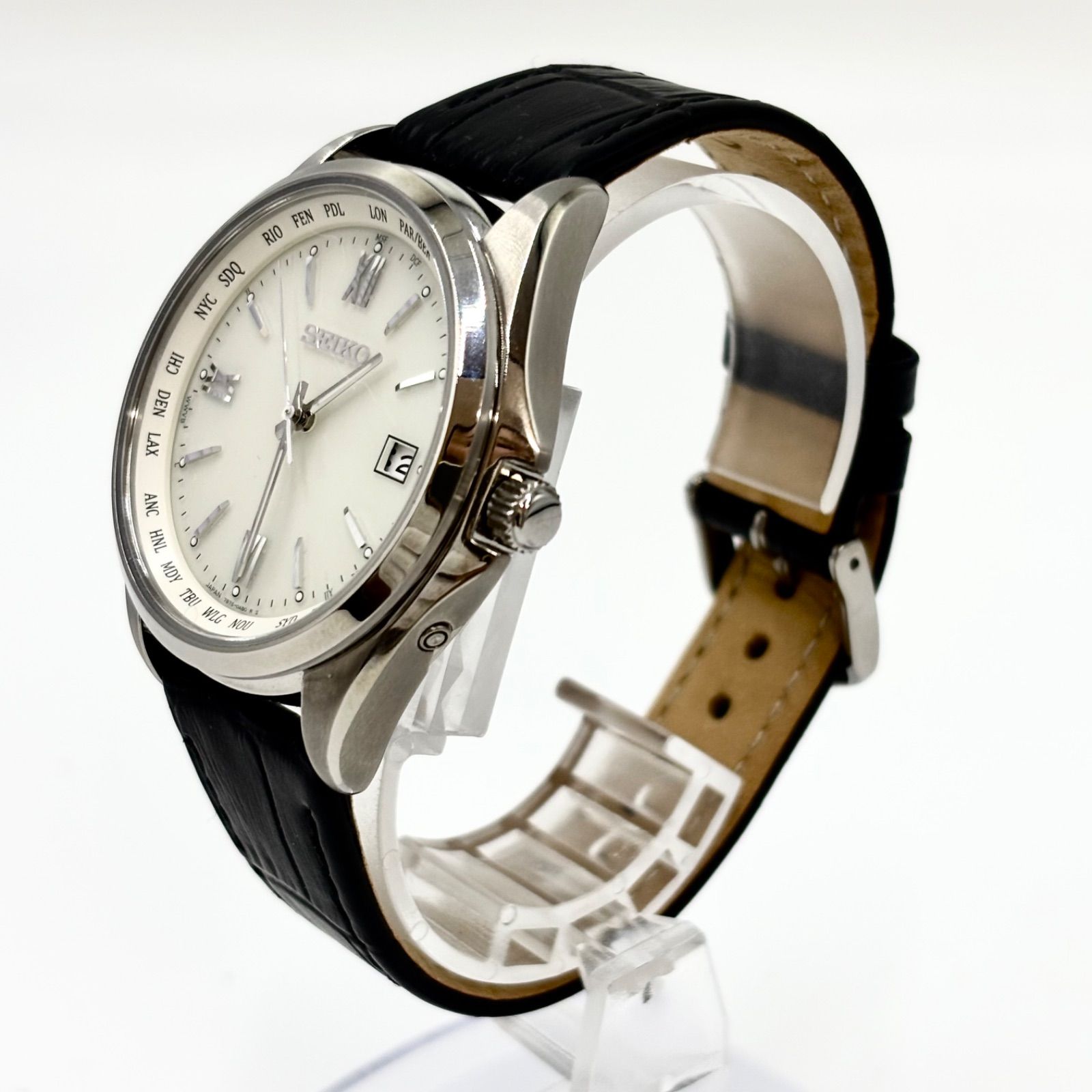 稼働/付属品完備/未使用級】SEIKO/セイコー 腕時計 ソーラー デイト 