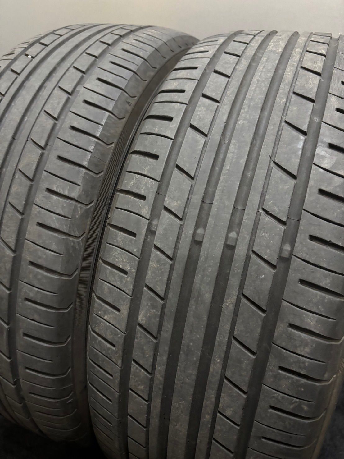 【YOKOHAMA ECOS ES31 215/45R18】夏タイヤ【ROZEST 18インチ 7J5HPCD114.3+48】バリ溝 ステップワゴン ノア ヴォクシー等　(TB919) ☆215/45R18 YOKOHAMA/ECOS ES31 21年製 夏タイヤ サマータイヤ 2本