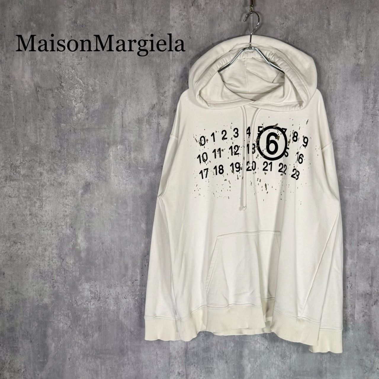 MaisonMargiela』メゾンマルジェラ（M）ダメージ加工 カレンダーロゴ 