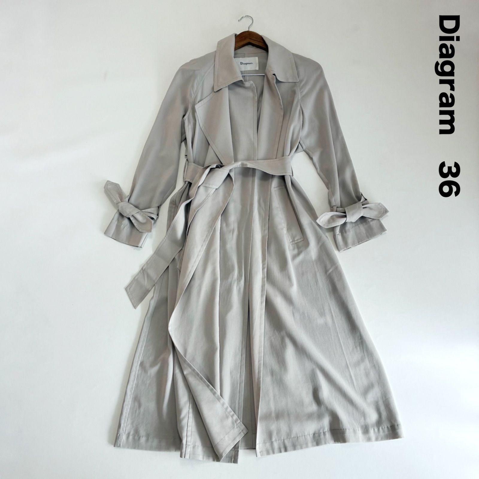 【Diagram/ダイアグラム】トレンチコート　スプリング　ベルト　ロング　近年 Diagram（ダイアグラム） WOMEN コート GRACE CONTINENTAL グレース
