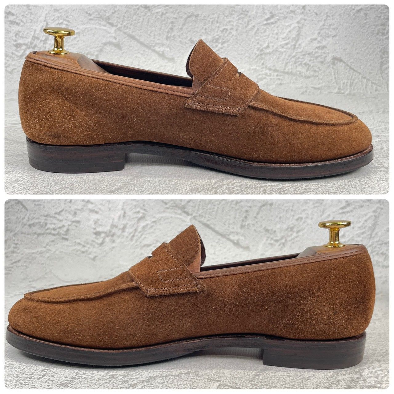 美品】CROCKETT & JONES ブラウンローファー 返品不可 