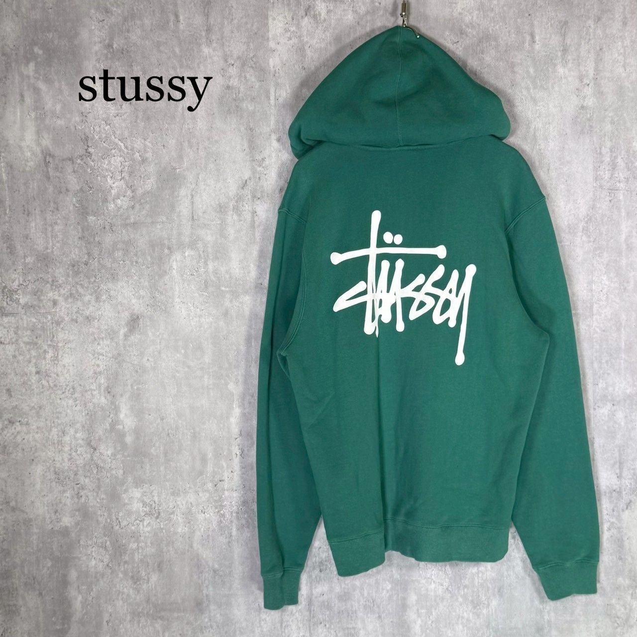『stussy』ステューシー（M）ステューシーロゴ プルオーバー パーカー