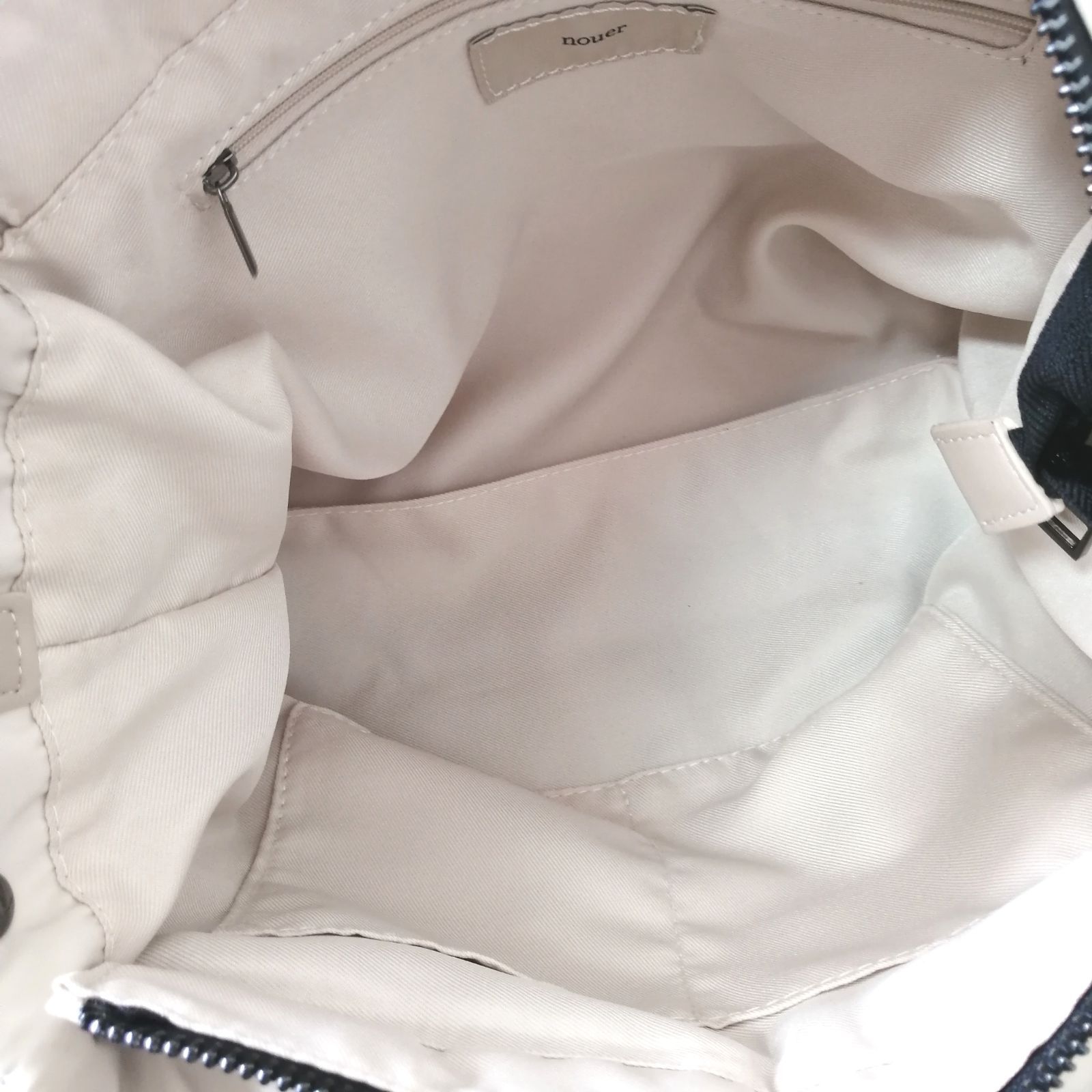 美品 nouer ヌエール 2wayバッグ トートバッグ ハンドバッグ ベージュ 