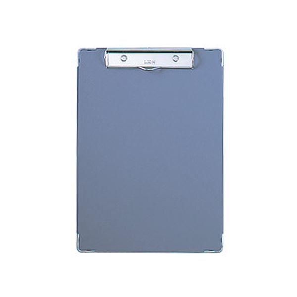 （まとめ）ライオン事務器 ボール用箋挟 A4タテ灰 CS-120 1セット(10枚) 〔×2セット〕