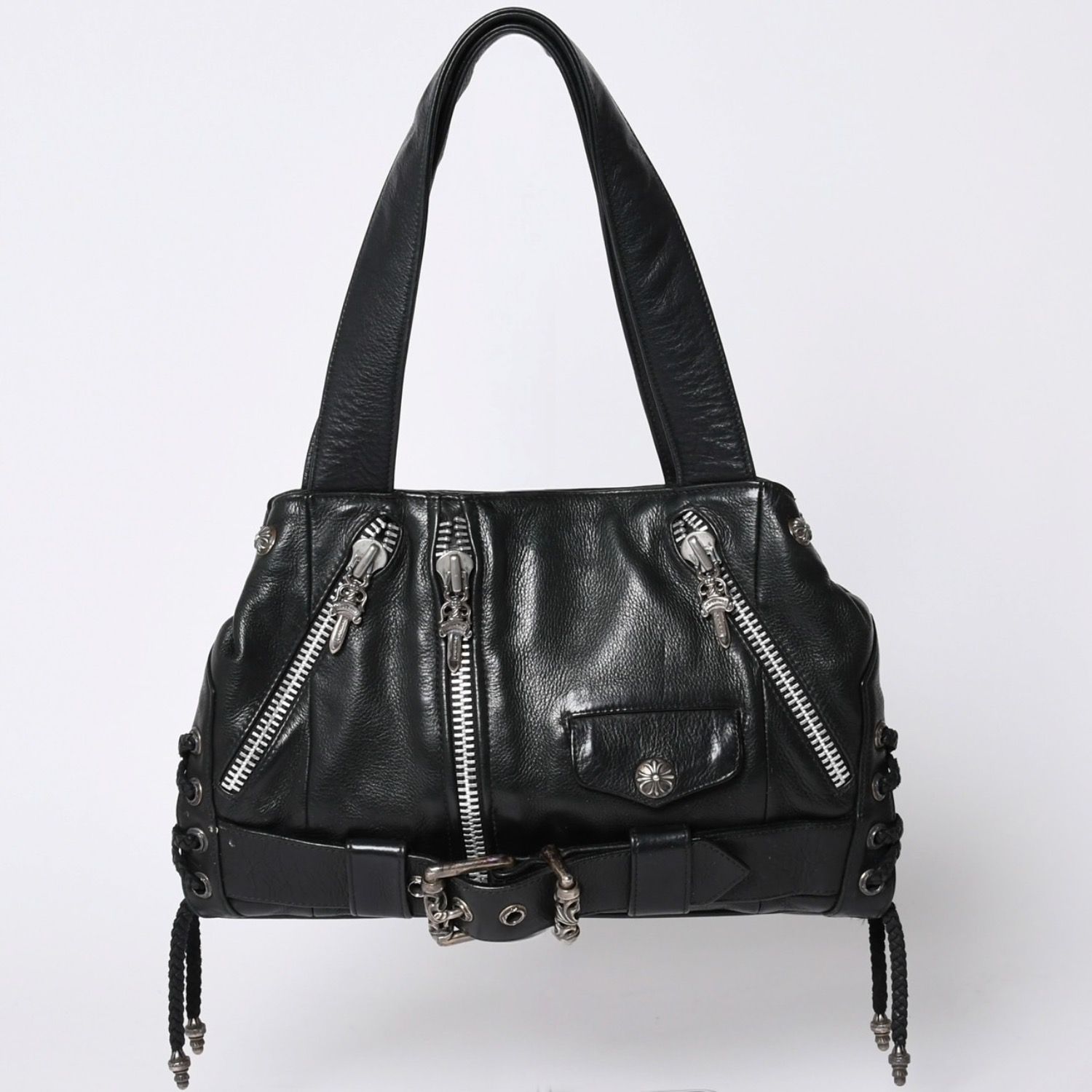 極極上⚫︎超美品⚫︎クロムCHROME JJデイーンスモールバッグのモデル Chrome Hearts ブラック JJ ディーン ミニバッグ - SRM – SHENGLI ROAD