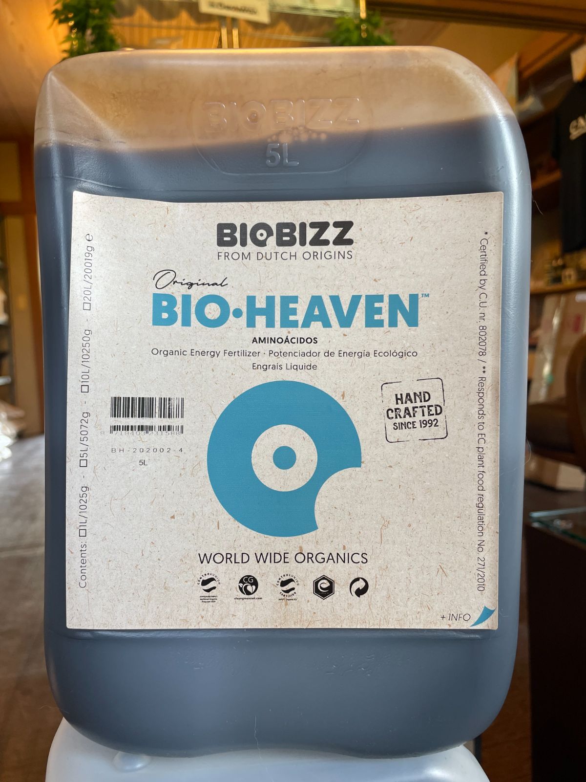 バイオビズ　バイオヘブン　BioBizz BIO-HEAVEN ５L 厳選されたアミノ酸を含むオーガニックブースター　液体肥料 64,900円