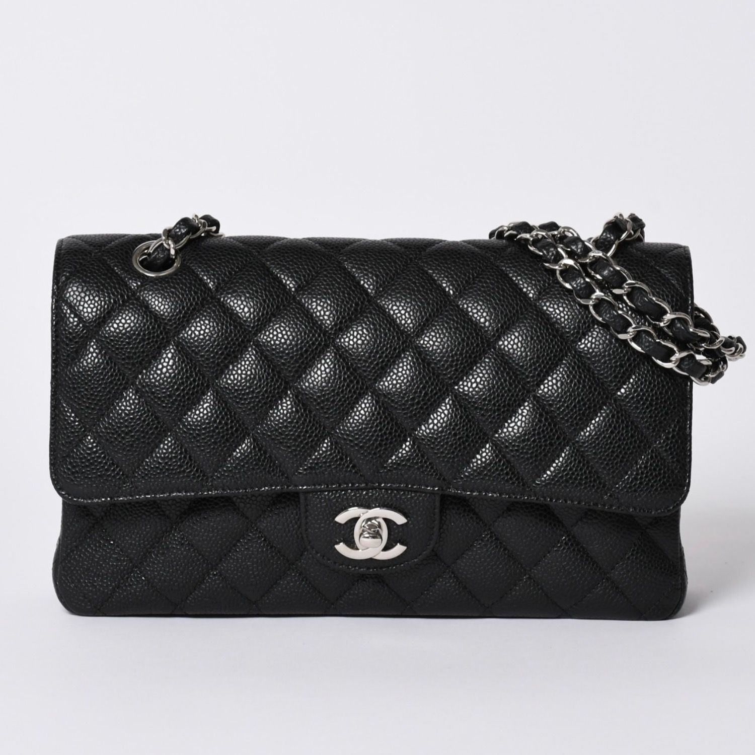 極美品 CHANEL シャネル マトラッセ25 Wフラップ Wチェーンショルダー 