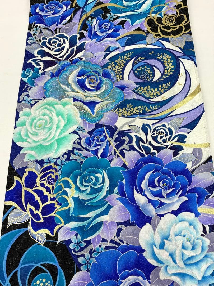 振袖 ラメ刺繍 金彩 銀通し 紋意匠 身丈172cm 撥水加工済 MO3705 