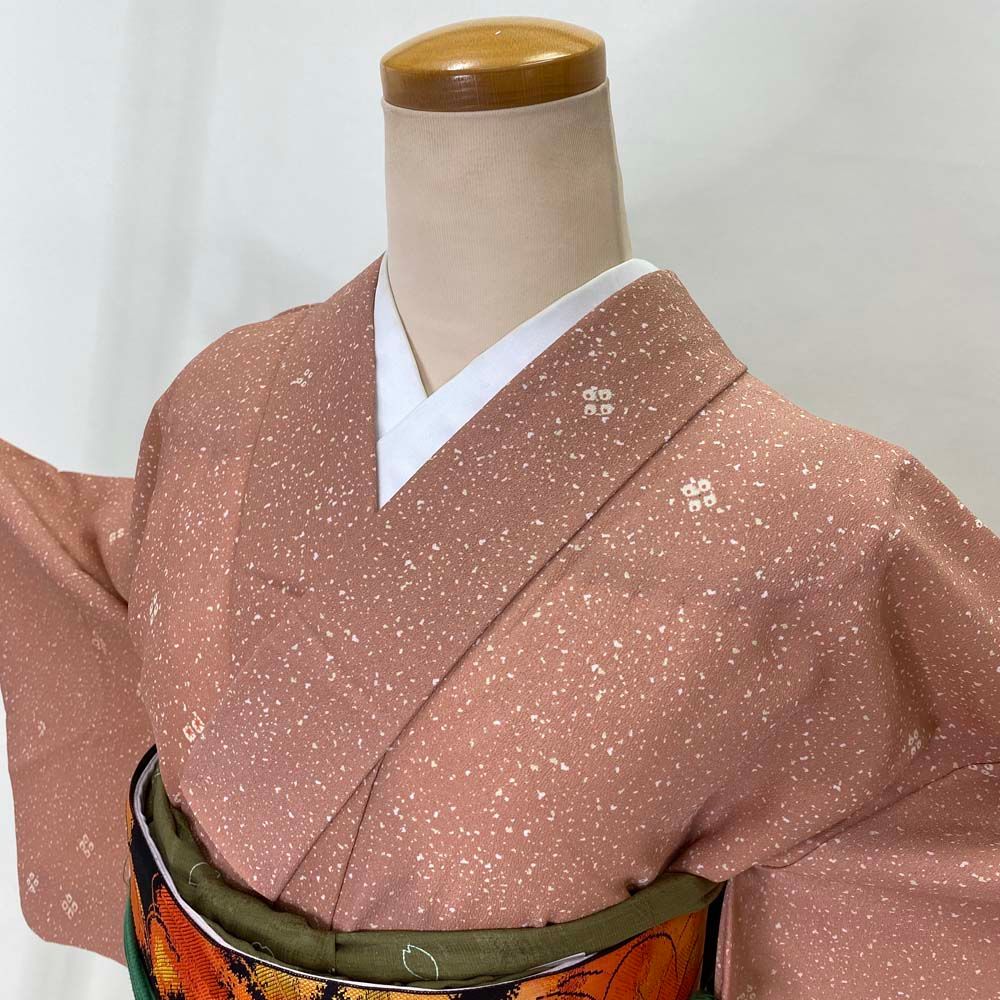 これ以下はありません！江戸小紋単衣、名古屋帯、帯揚げ、帯締め一式 これ以下はありません！江戸小紋単衣、名古屋帯、帯揚げ、帯締め一式