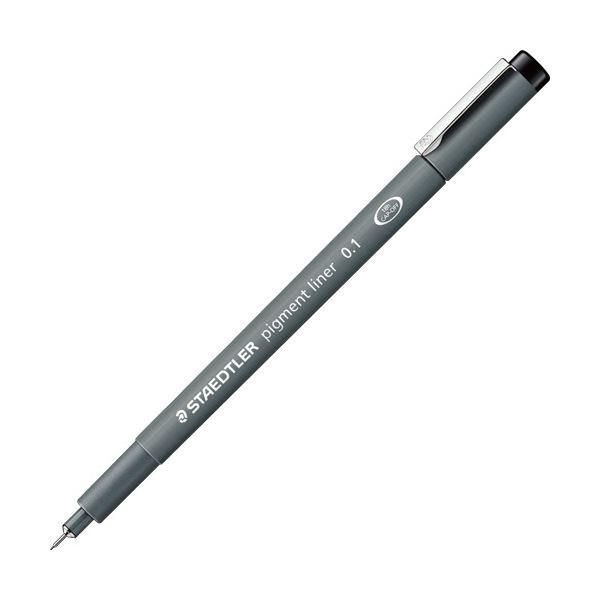 （まとめ）ステッドラー ピグメントライナー0.1mm 黒 308 01-9 1本〔×20セット〕