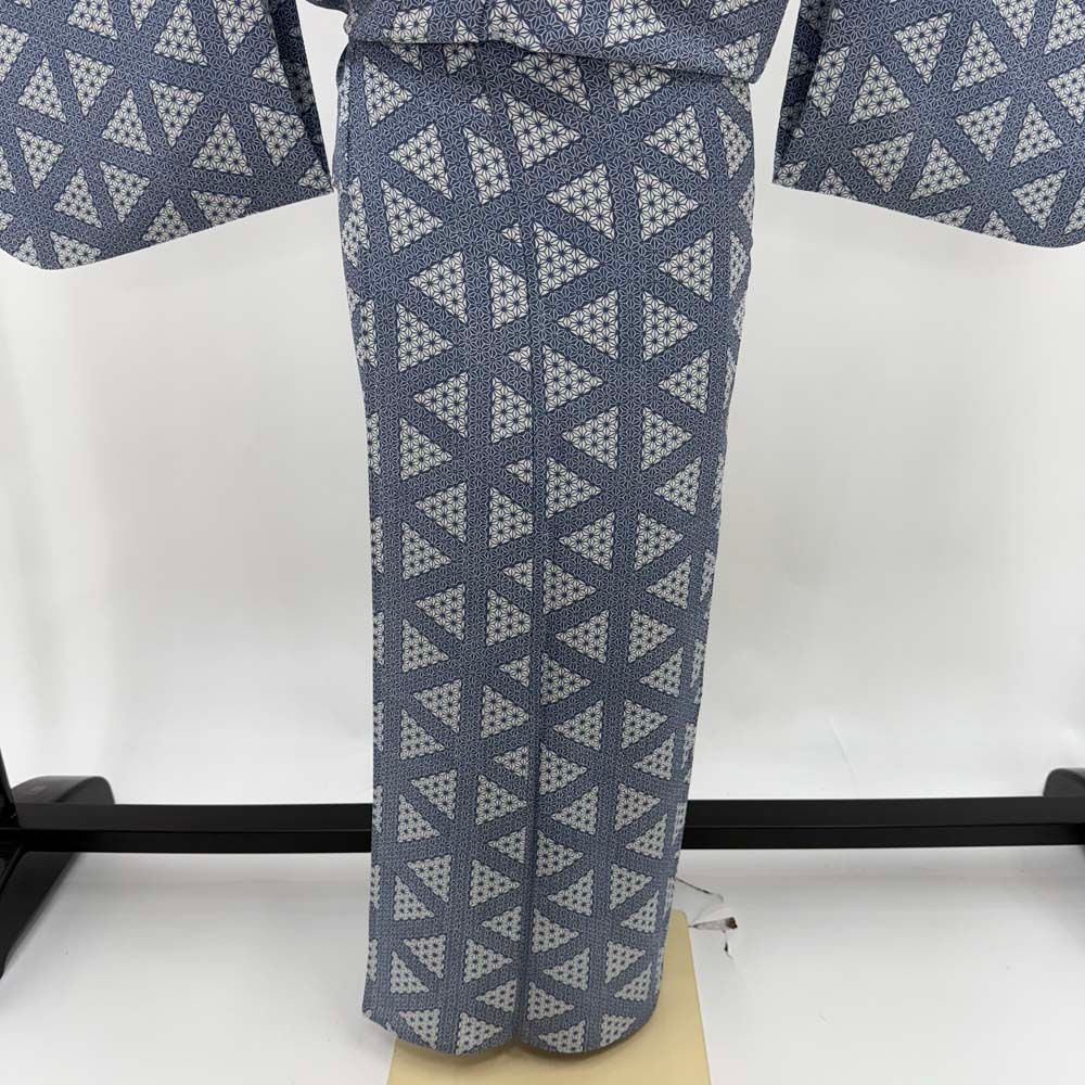 小紋 単衣 洗える着物 裄67cm 身丈162cm 花柄 お洒落着 普段着 ポリエステル ピンク 美品 L サイズ 5320 小紋 単衣 洗える着物 裄67.2cm 身丈165cm 花柄 お洒落着 普段着