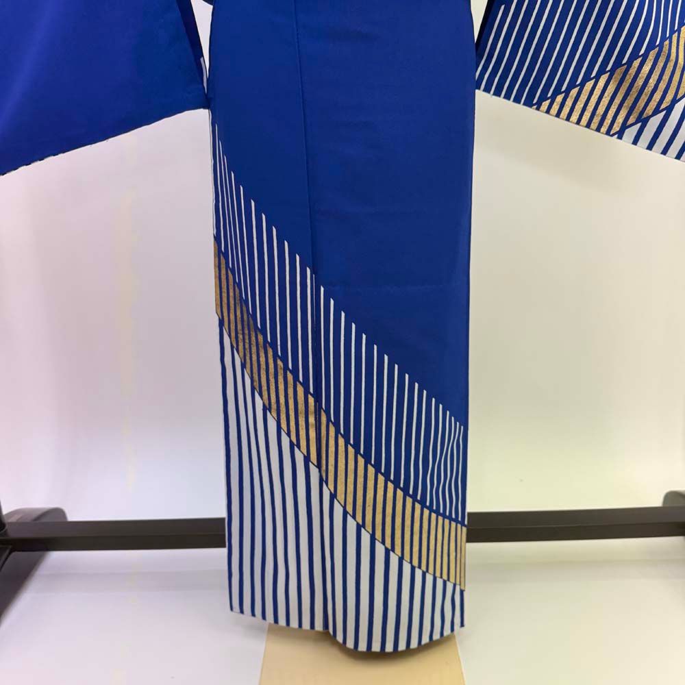 訪問着 付け下げ 単衣 洗える着物 礼装 ポリエステル 裄64.2cm 身丈157cm M サイズ オレンジ グレー  5355 訪問着 付け下げ 絽 夏用 夏 洗える着物 礼装 ポリエステル 裄67.5cm L
