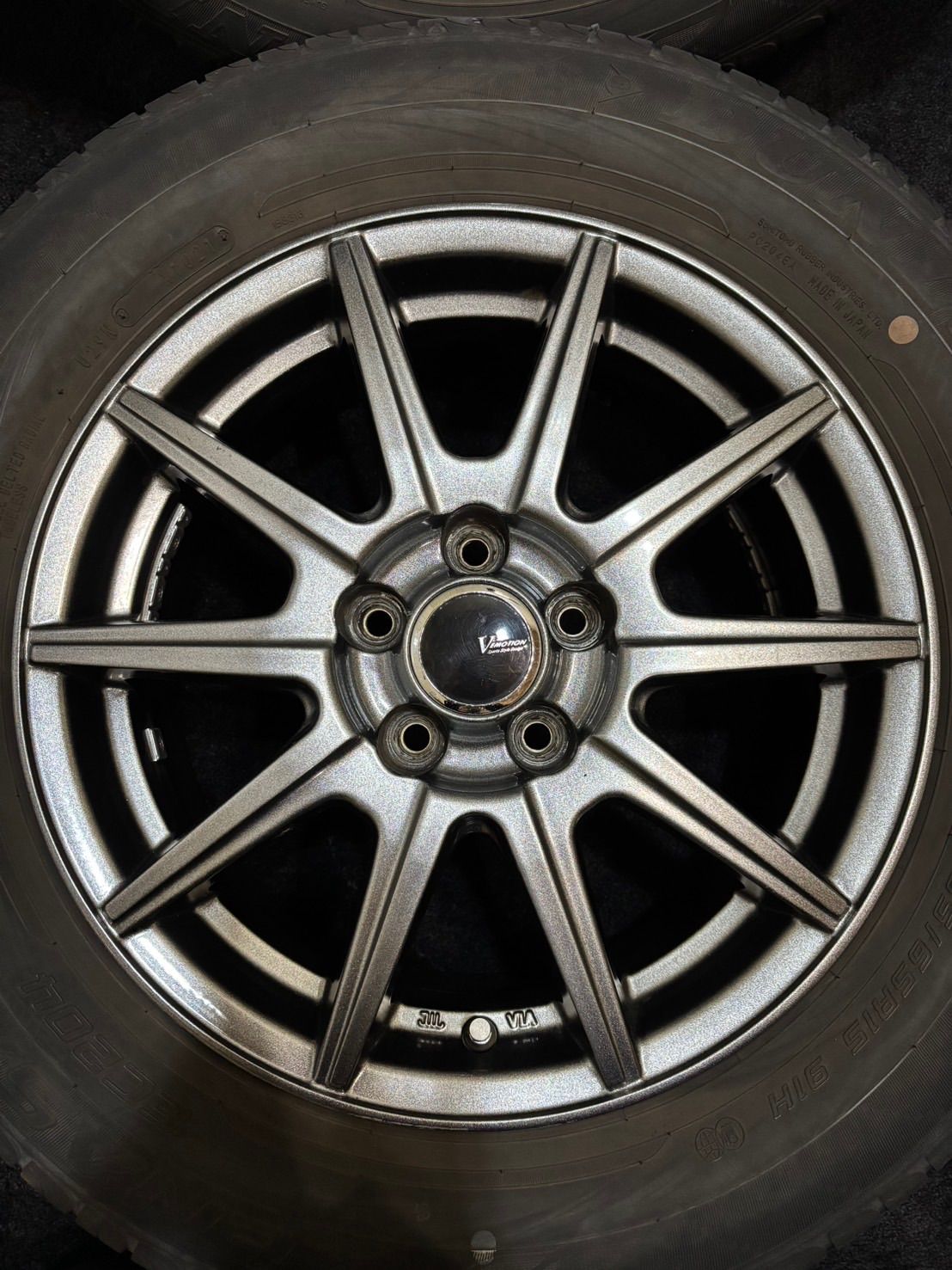 ☆195/65R15 DUNLOP/ENASAVE EC204 21年製 EMOTION V 15インチ 6J +45