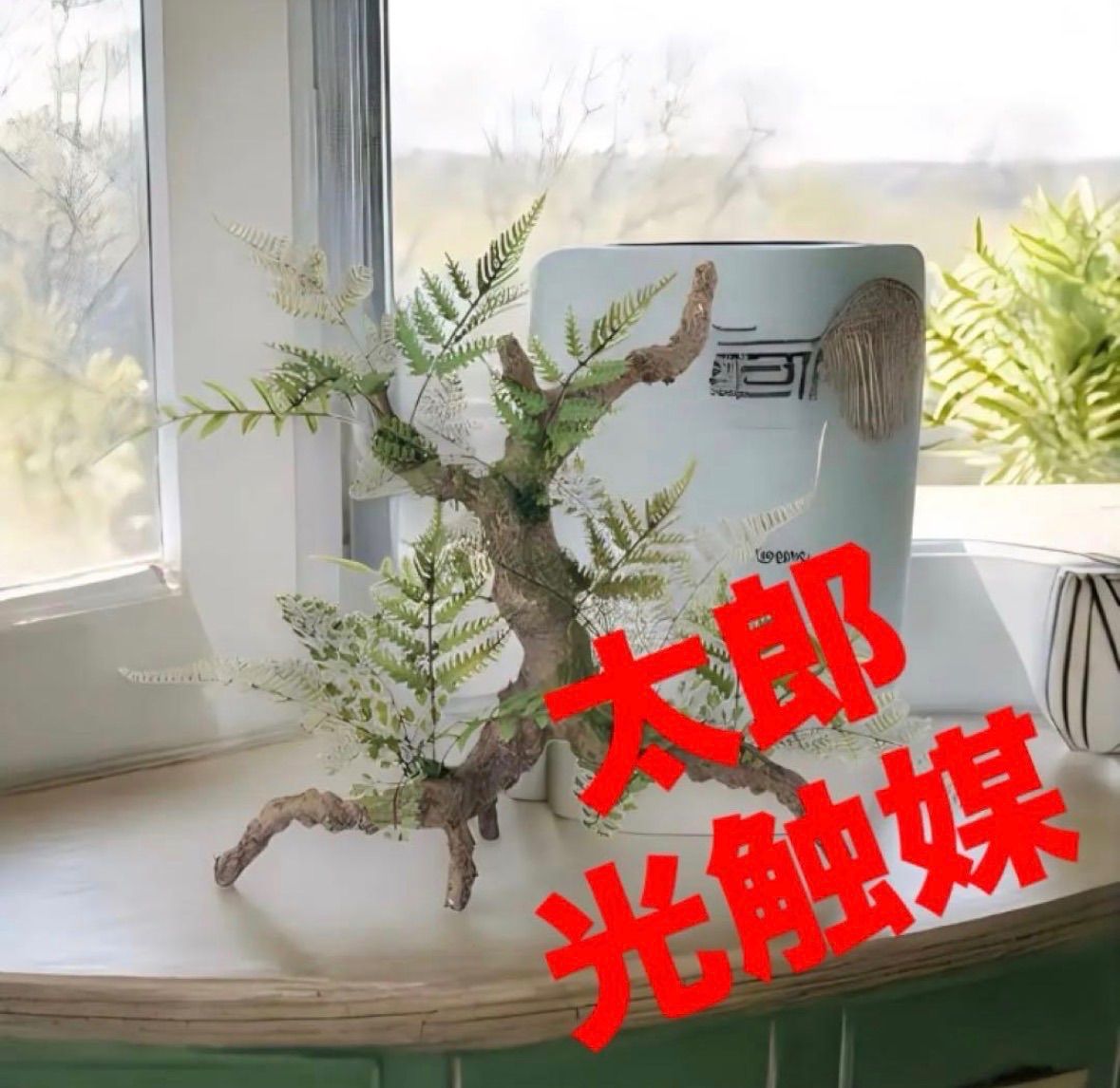 光触媒　人工観葉植物　フェイクグリーン　チランジアスタンプウッド 光触媒 人工観葉植物 ウォールグリーン ミックスファンスタンプウッド