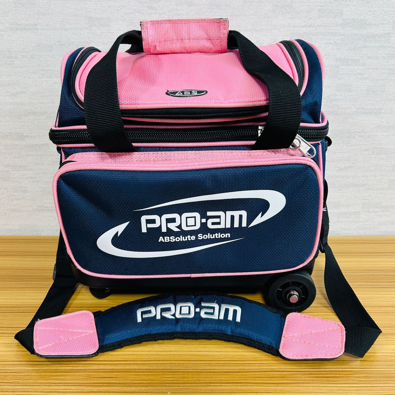 ABS PRO-AM ボウリング用バッグ キャスター付き ABS Pro-am 1ボールローラーバッグ ボーリングバッグ シングル 1球用