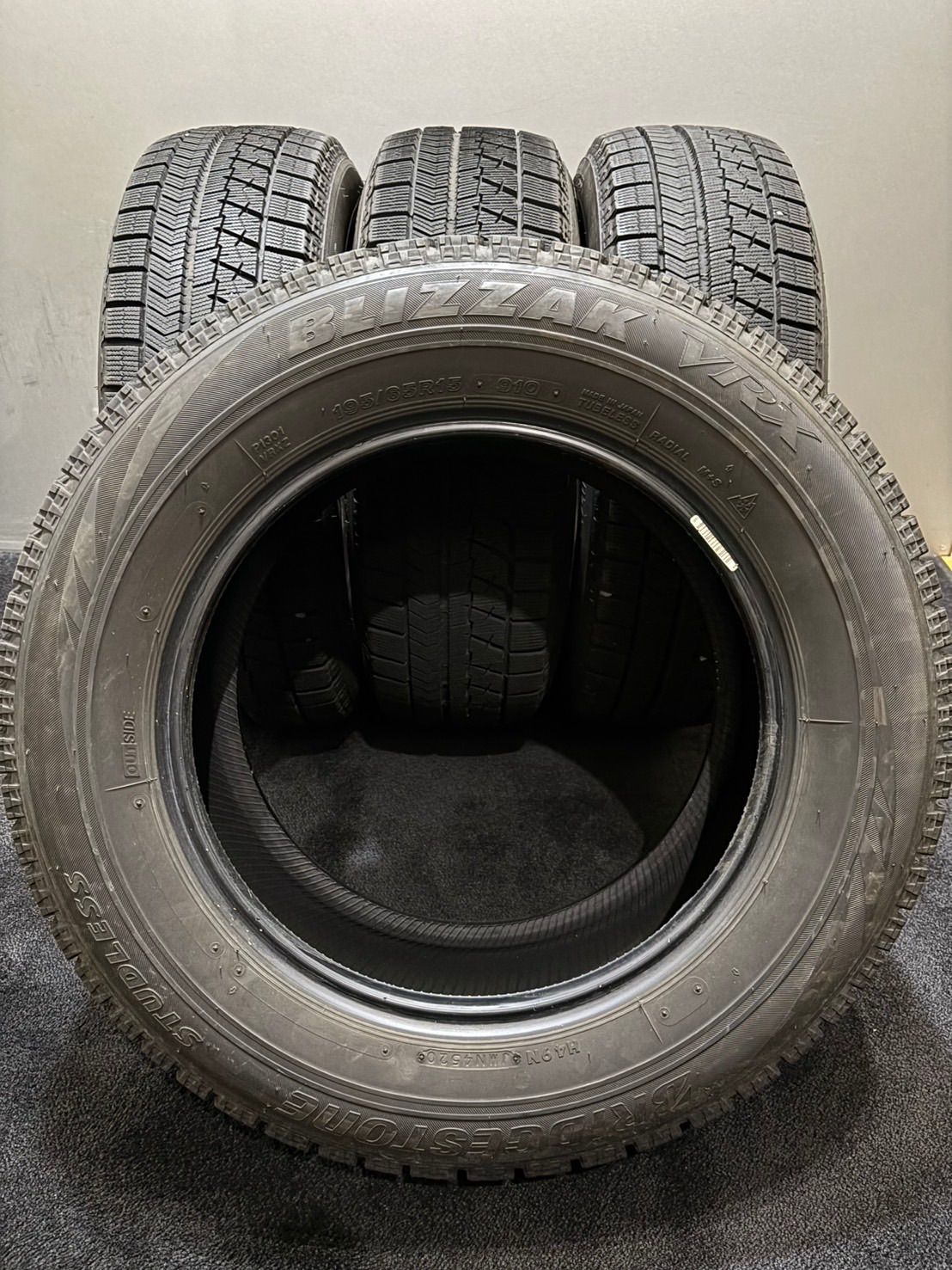 ☆195/65R15 BRIDGESTONE/VRX 20年製 スタッドレス 4本 ブリヂストン