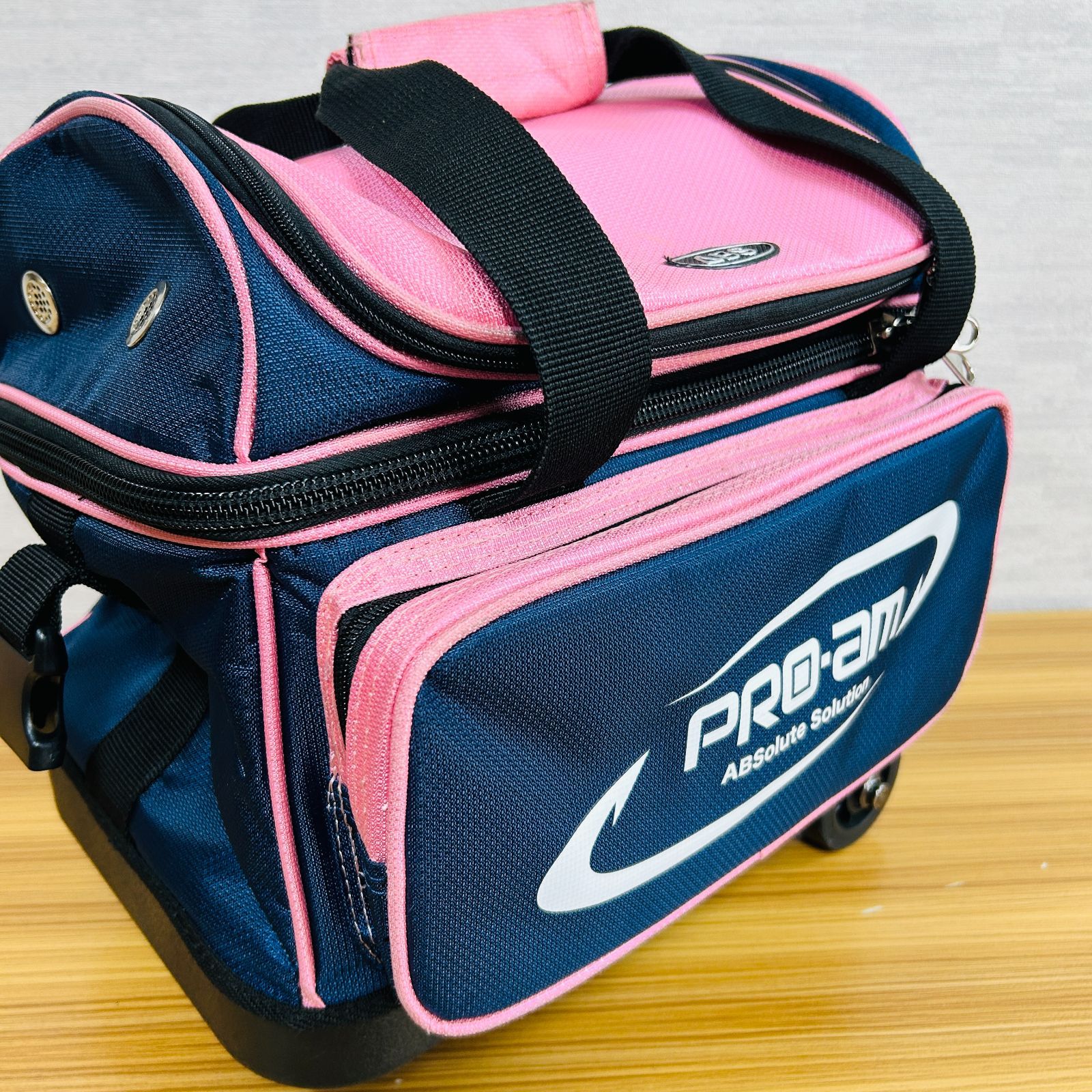 ABS PRO-AM ボウリング用バッグ キャスター付き ABS Pro-am 1ボールローラーバッグ ボーリングバッグ シングル 1球用