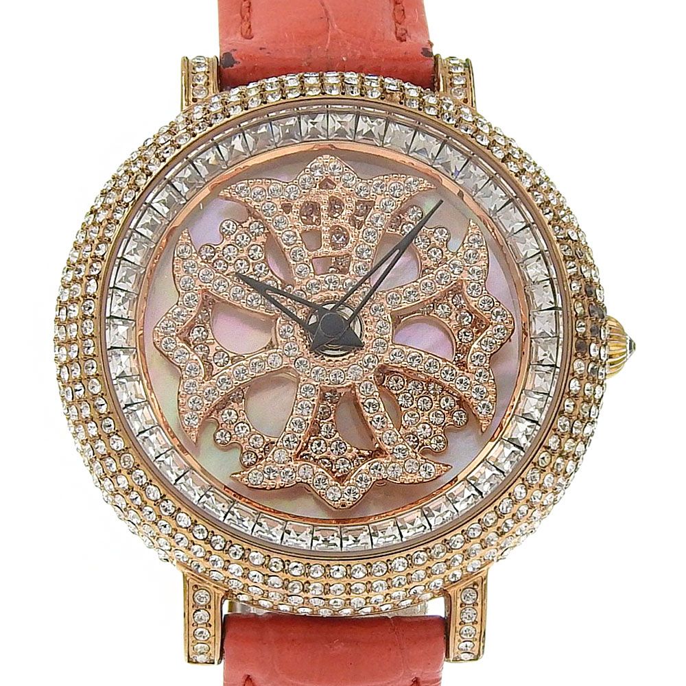 【BRILLAMICO】ブリラミコ リリー　40mm 金メッキ×ラインストーン クオーツ アナログ表示 メンズ ピンクゴールド文字盤 腕時計 BRILLAMICO】ブリラミコ リリー 40mm 金メッキ×ラインストーン