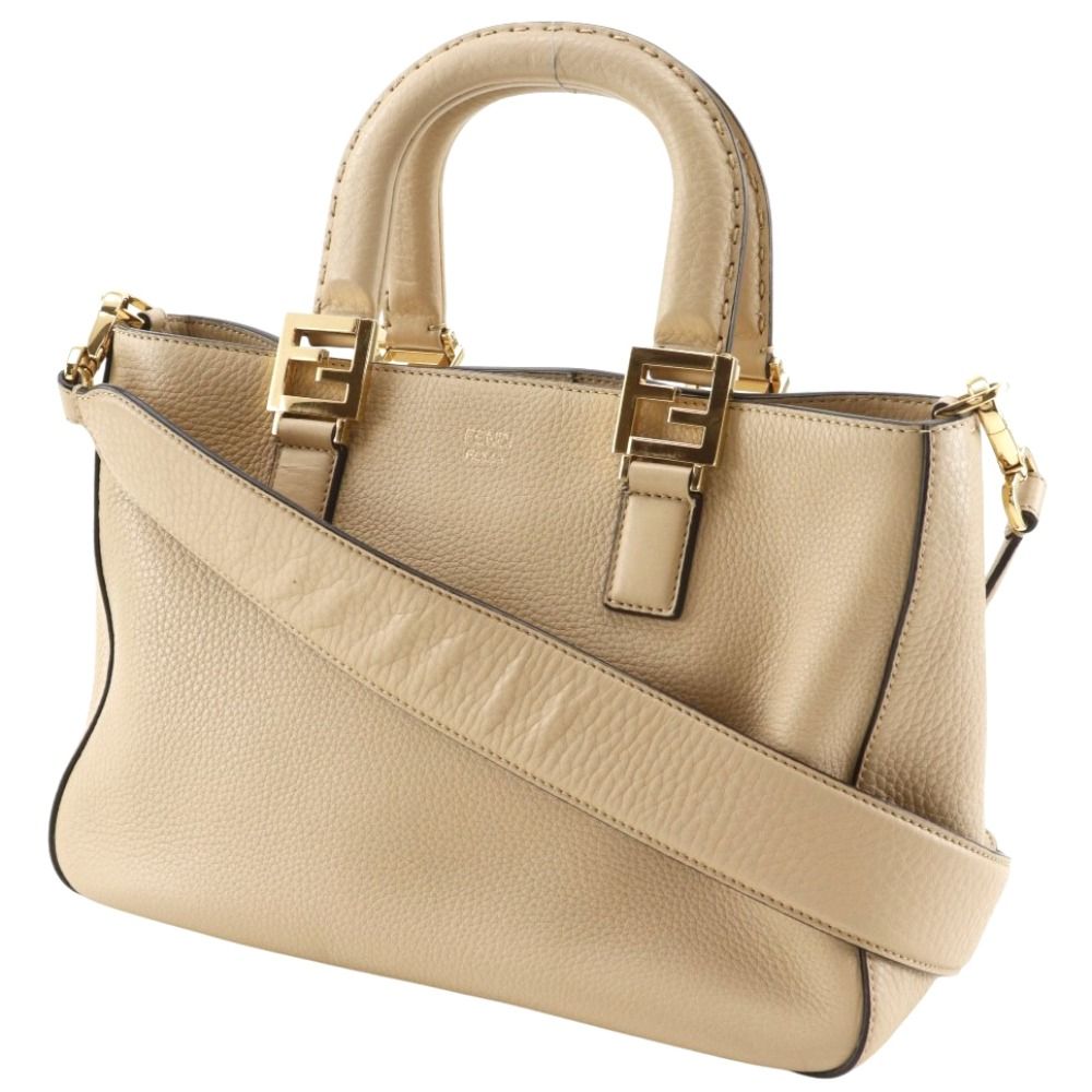 FENDI】フェンディ FFトート スモール 2WAYショルダー 8BH367 カーフ 