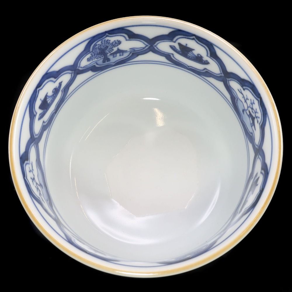 【kyoyaki】京焼 五世 三浦竹泉 作 祥瑞小文しのぎ 茶碗 陶磁器 _ 茶道具 kyoyaki】京焼 五世 三浦竹泉 作 祥瑞小文しのぎ 茶碗 陶磁器 _