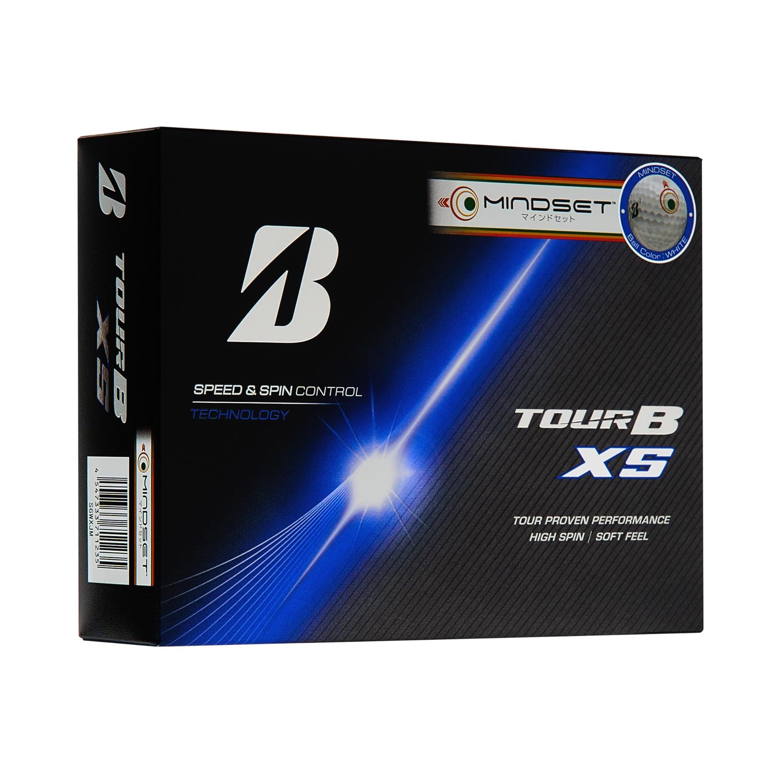 BRIDGESTONE (Bridgestone) Golf Ball Tour B XS 2026 Model 12 Ball Pack White Mind Set S6WXJM