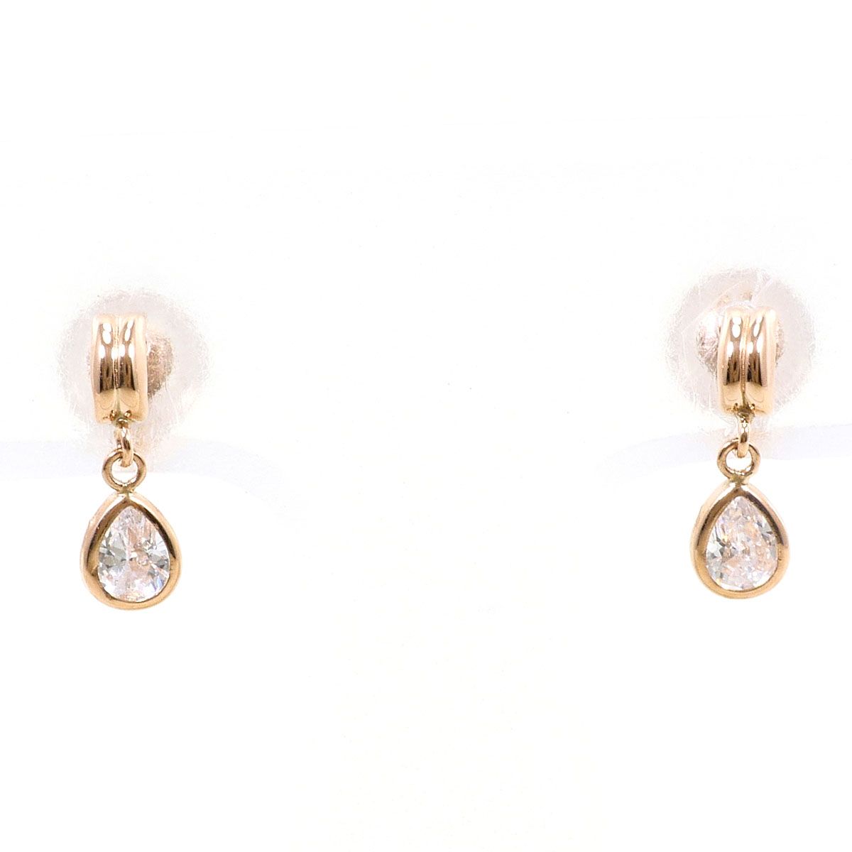 サマンサティアラ　K10 PG フラワーレターズ　片耳　イヤリング　K 天然石 K10 pg Samantha tiara お花 ネックレス K10 PG ストーンフラワー
